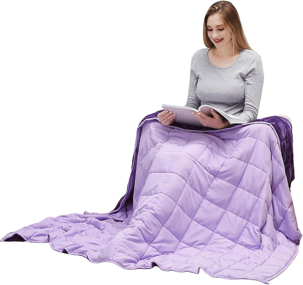 Soft Weighted Blanket, Dark Grey, 48 * 72 10LBS