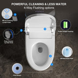 Smart Toilet with Bidet Built in, Elongated Bidet Toilet with Auto Soft Open/Close, Auto Flush