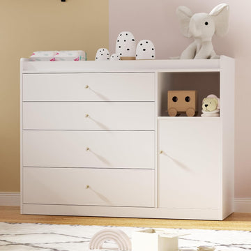 47.2" Diaper Changing Tables Changing Station Nursery Organizer
