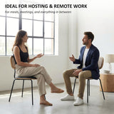 YO Modern Dining Chairs Set of 2, Upholstered Faux Leather Rattan Dining Chairs with Backrests