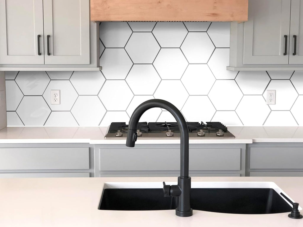 Hexley 9 in. x 10 in. Ecru Matte Porcelain Hexagon Tile Flooring