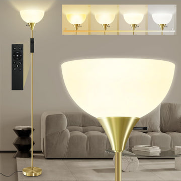 Floor Lamps, 71'' Torchiere Floor Lamps with Remote, Colors Temperature & Brightness Adjustable