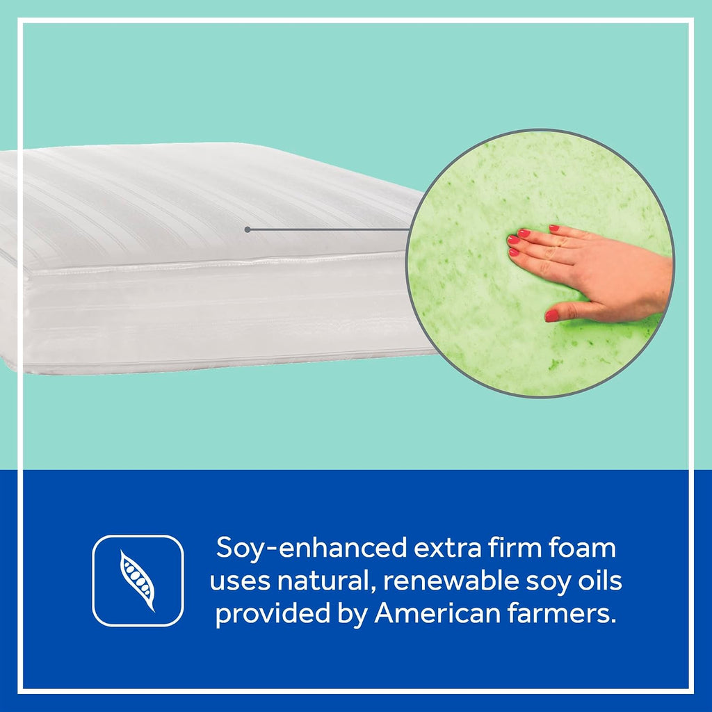 2 Stage Infant Crib Mattress Plus Toddler Bed Fit, Breathable, Resistant to Stain Cover, Dual Firmness &