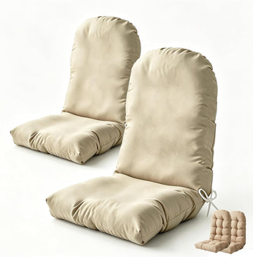 Adirondack Chair Cushion Cover 44x19x4 in, 2PCS Rocking Chair Cushion Cover | Waterproof, Machine Washable High Back