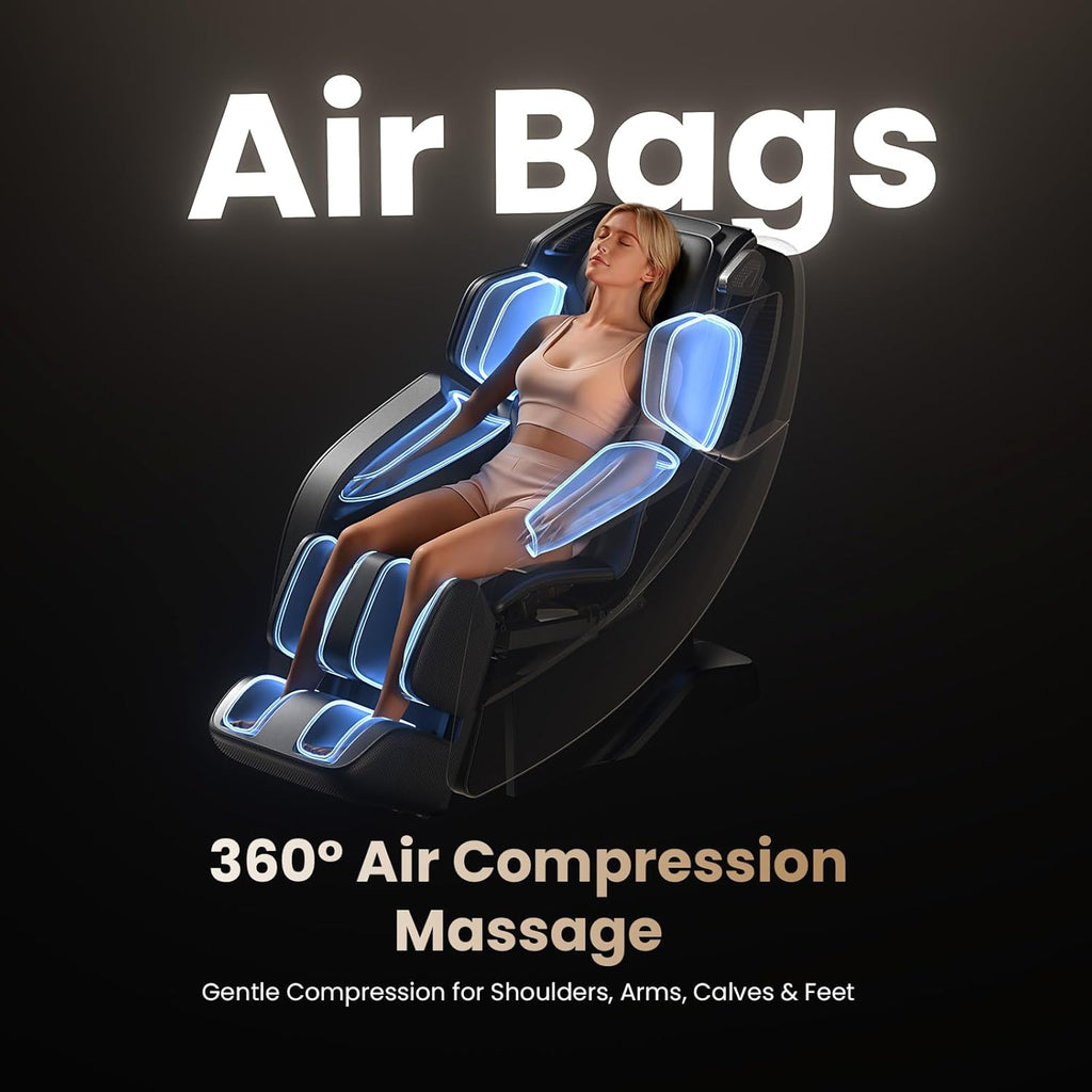 IMaster Pro 4D Full Body Massage Chair Zero Gravity SL-Track | PT Co-Designed, Patented 166° SL-Track & True Zero