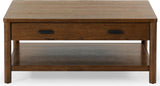 Couture Collection Jaylessa Medium Oak 1-Drawer Coffee Table