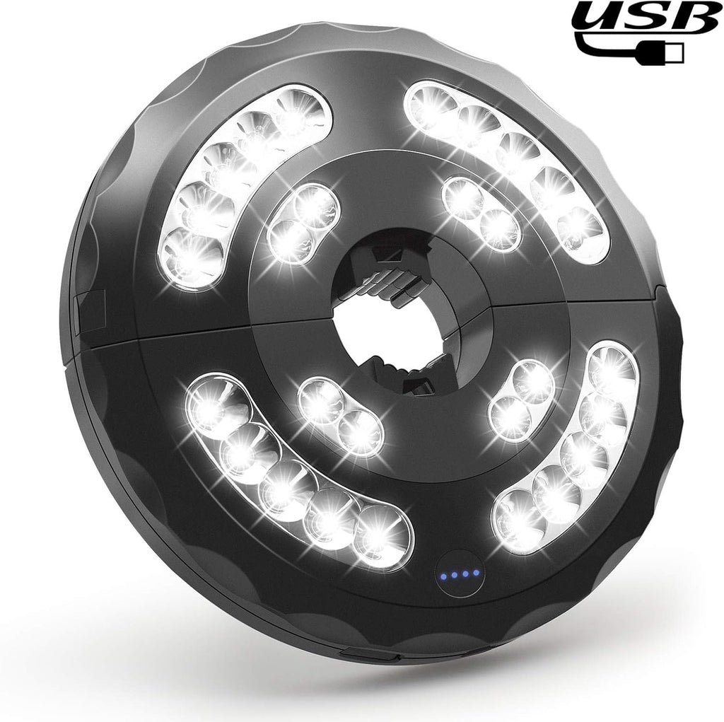 Umbrella Light, Patio Umbrella Lights 3 Brightness Mode 28 LED at 220LM, Built-in Lithium Battery Operated