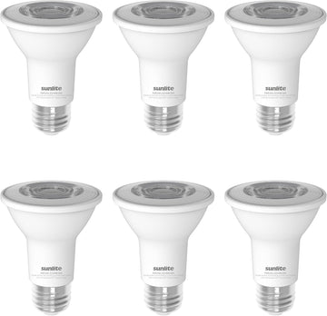 LED PAR20 Light Bulb, 6 Watt (50W Halogen EQ), 500 Lumens, 35° Flood Beam, Medium E26 Base, 90 CRI, Dimmable