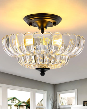 Modern Glass Ceiling Lights, Suitable s, Living Rooms, bedrooms, bathrooms, and hallways.