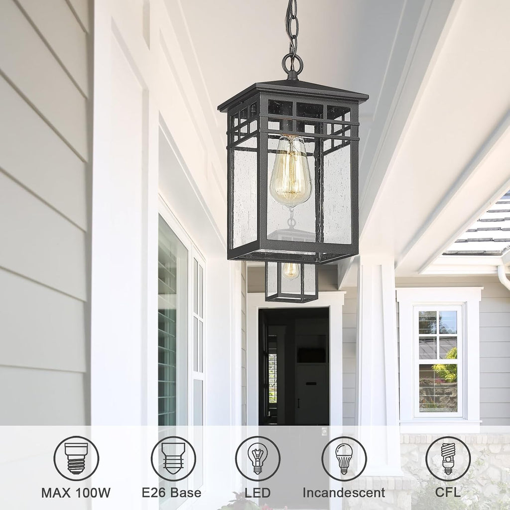 Outdoor Pendant Light Lanterns for Front Porch