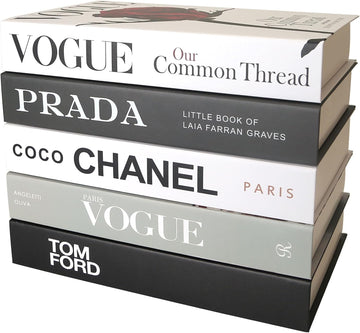 5 Pcs Decorative Books Aesthetic Chic Faux Book Set for Room Décor,Modern Home Decor Coffee Table Decor