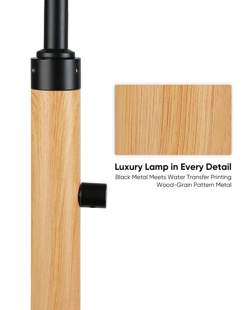 Dimmable Floor Lamp, 65" Tall Metal Standing Lamp with Bulb