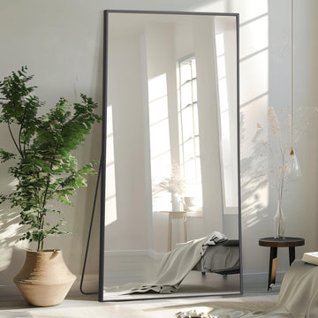 71"x32" Large Mirror Full Length, Gym Mirror Gym, Black