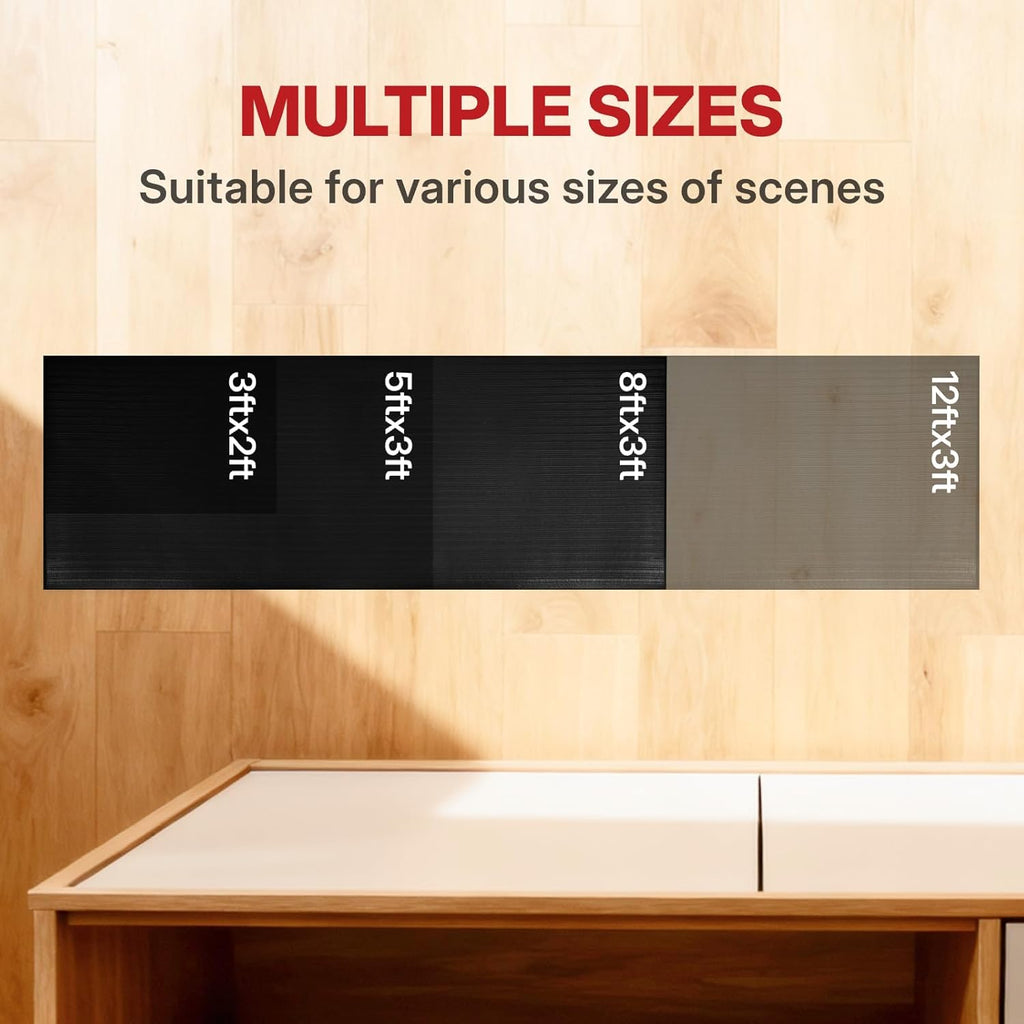 Anti Fatigue Mat, Fatigue Mats for Standing, Ribbed, 8 x 3 ft, 5/8" Thick, Waterproof PU, Slip-Resistant