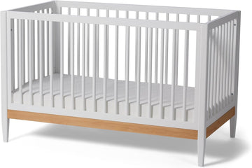 4-in-1 Convertible Baby Crib to Toddler Bed, White