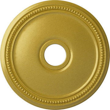 Diane Ceiling Medallion, 18"OD x 3 5/8"ID x 1 1/8"P (Fits Canopies up to 5 3/8"), Hand-Painted Rich Gold