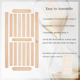 48in x 84in Sliding Barn Wood Door,Interior Doors,DIY Assemblely,Solid Natural Spruce Panelled Slab,