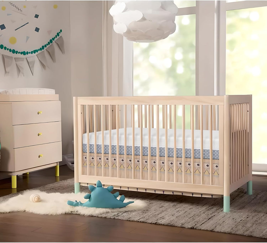 Crib Mattress, Dual Sided Comfort Memory Foam Toddler Bed Mattress, Triple-Layer Breathable Premium Baby Mattress for