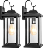 2-Pack Large Outdoor Light Fixtures IP65 Waterproof