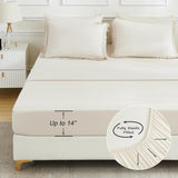 Queen Comforter Set Beige -7 Pieces Bed in a Bag Queen Boho Soft Lightweight Bedding Sets