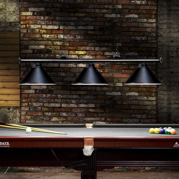 3 Light Pool Table Light for Game Room, Man Cave