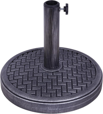 26.5 Lb Umbrella Stand, Patio Umbrella Base, 15 in Diameter