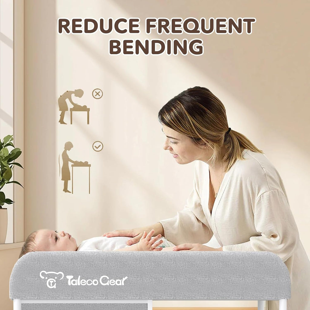 Baby Changing Table, Portable Changing Table, Diaper Changing Station with Waterproof Pad, Changing Table Dresser
