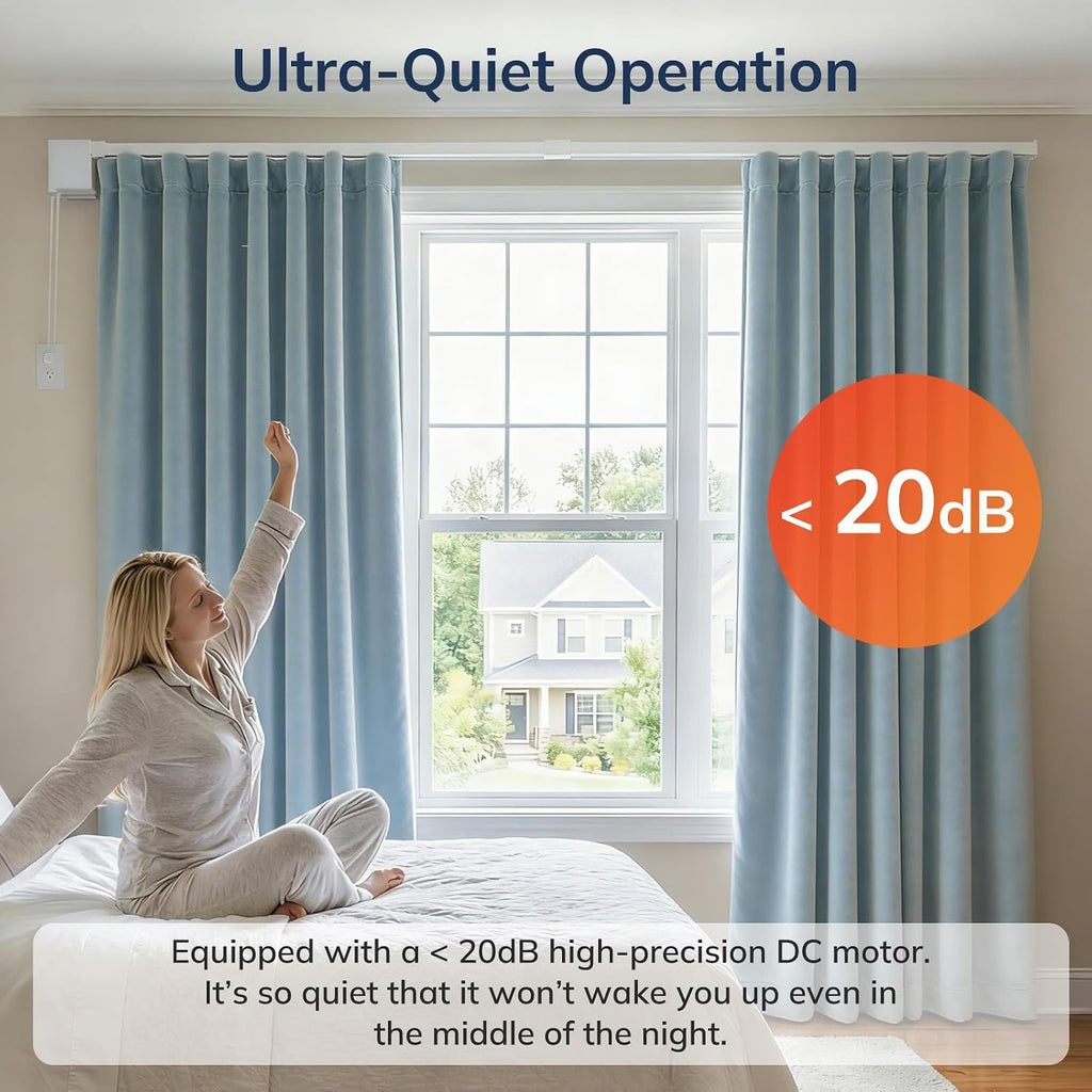 Smart Electric Curtain Track, Motorized Curtain Track System, Ultra Quiet Motor