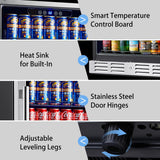 24 inch Beverage Refrigerator - 154 Cans Capacity Beverage Cooler