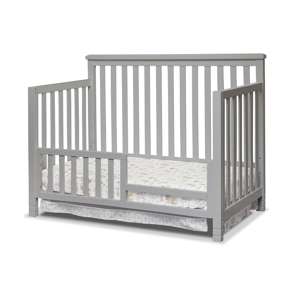 3-Piece Nursery Set with 4-in-1 Convertible Crib, 4-Drawer Dresser, Changing Table with Hamper, Baby