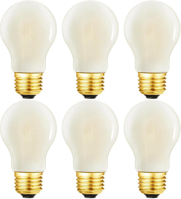 E26 Edison Bulb 8W=75 watt Light Bulb Frosted Dimmable Warm White 2700K Edison Light Bulb 75 Watt AC120V A15 led Bulb