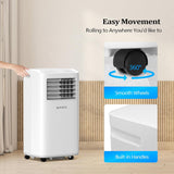 WiFi Enabled Smart 10000 BTU Portable Air Conditioner with Heat, 4-in-1 Cooler, Heater, Dehumidifier & Fan