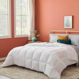 White Down Alternative Comforter and Duvet Insert, for Oversized King Bed