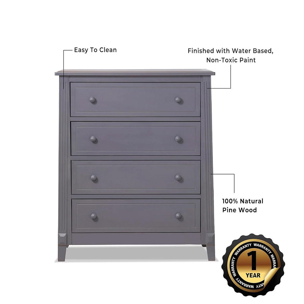 Berkley Baby Dresser - Dresser , Kids Bedroom Furniture, Dresser Drawers, Nightstand for Child's Room with Drawers