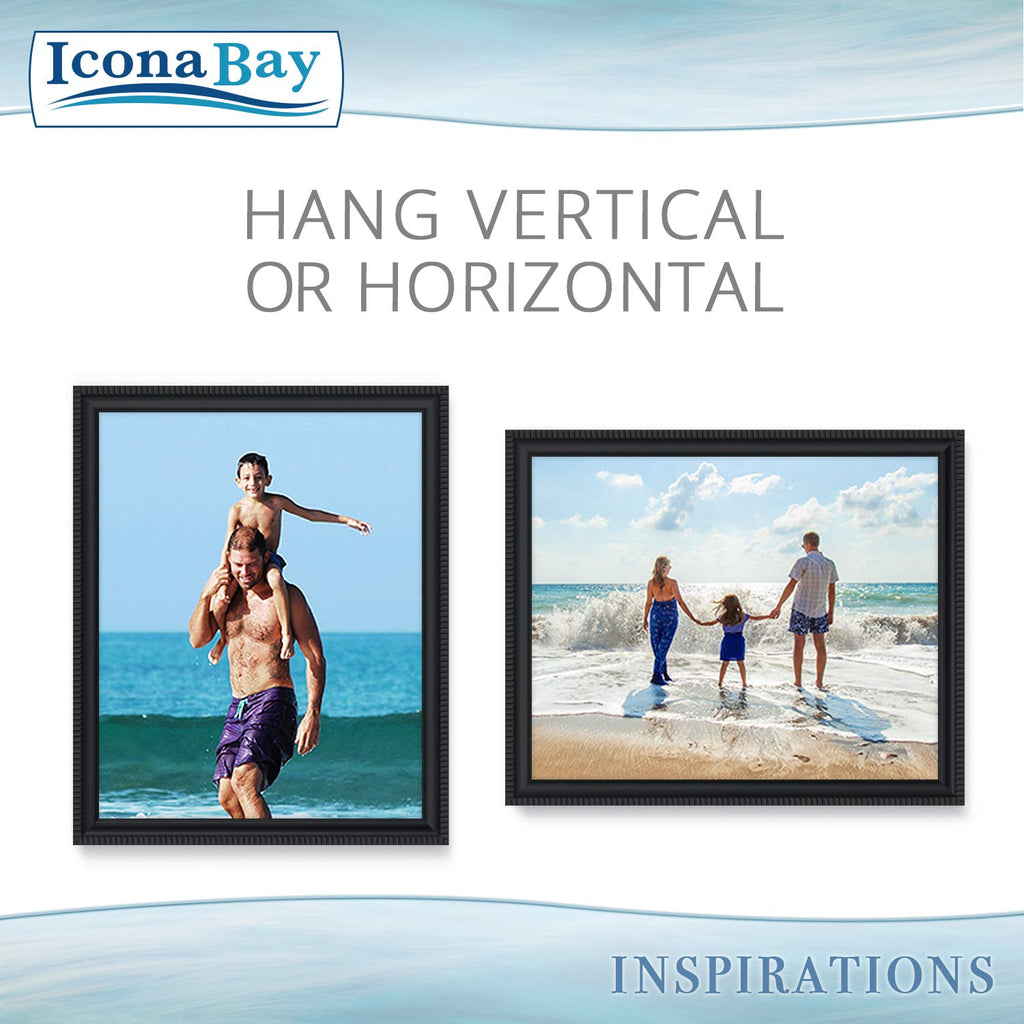 8x10 Picture Frames, Black, 6 Pack, Contemporary, Inspirations