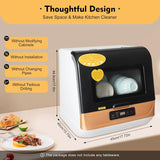 Countertop Dishwasher, Mini Portable Dishwasher Countertop Compact Dishwashers