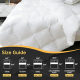Goose Down Comforters 100% Cotton Shell Queen Comforter Luxury Duvet Insert