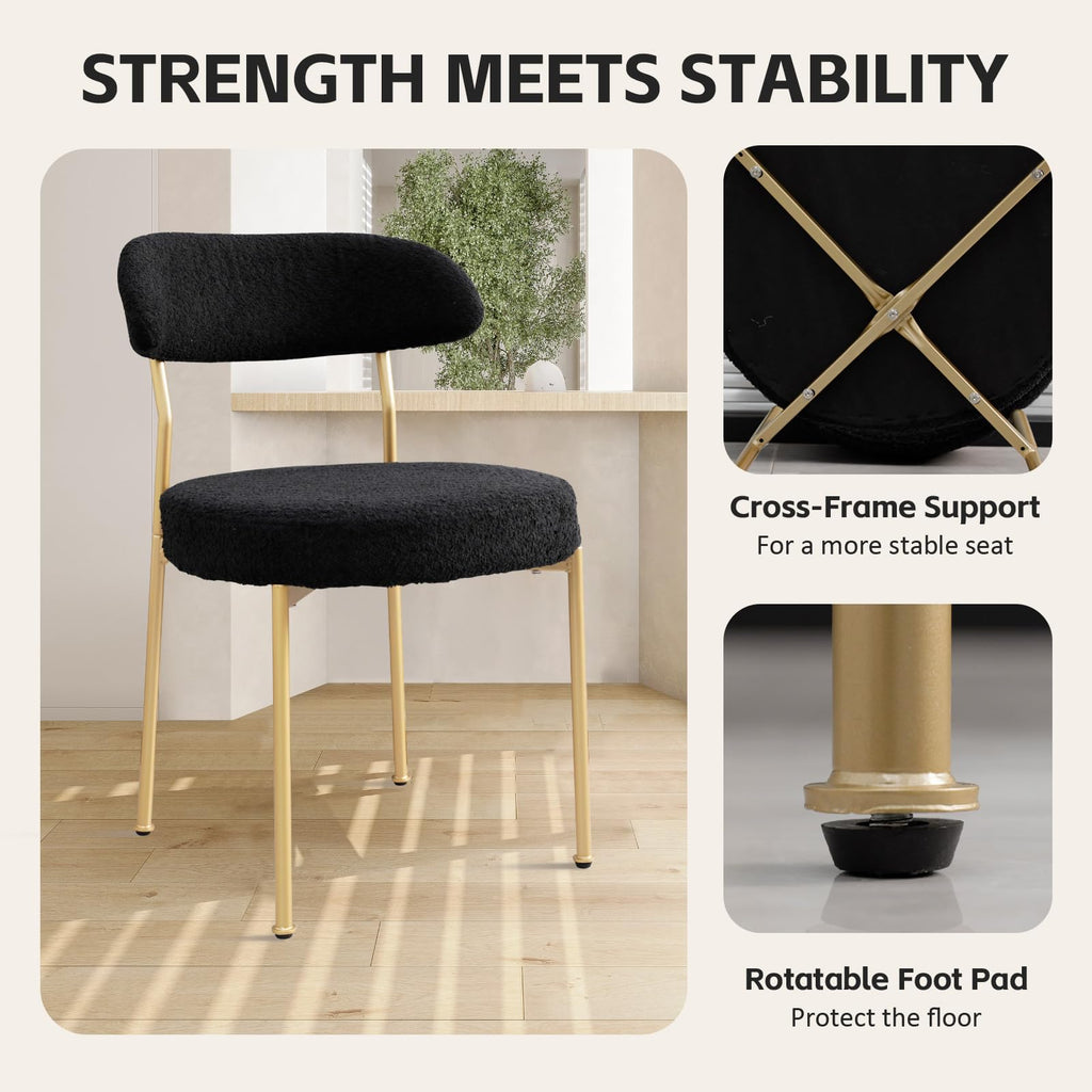 24" Small Round Kitchen Table Set for 2 with Velvet Upholstered Chairs