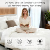 Goose Feather Down Comforter Queen, White 100% Cotton Duvet Insert