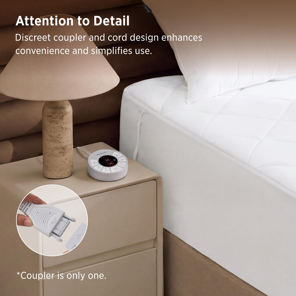 Multi-Zone Heated Mattress Pad Full, Memory Function, Bed Warmer