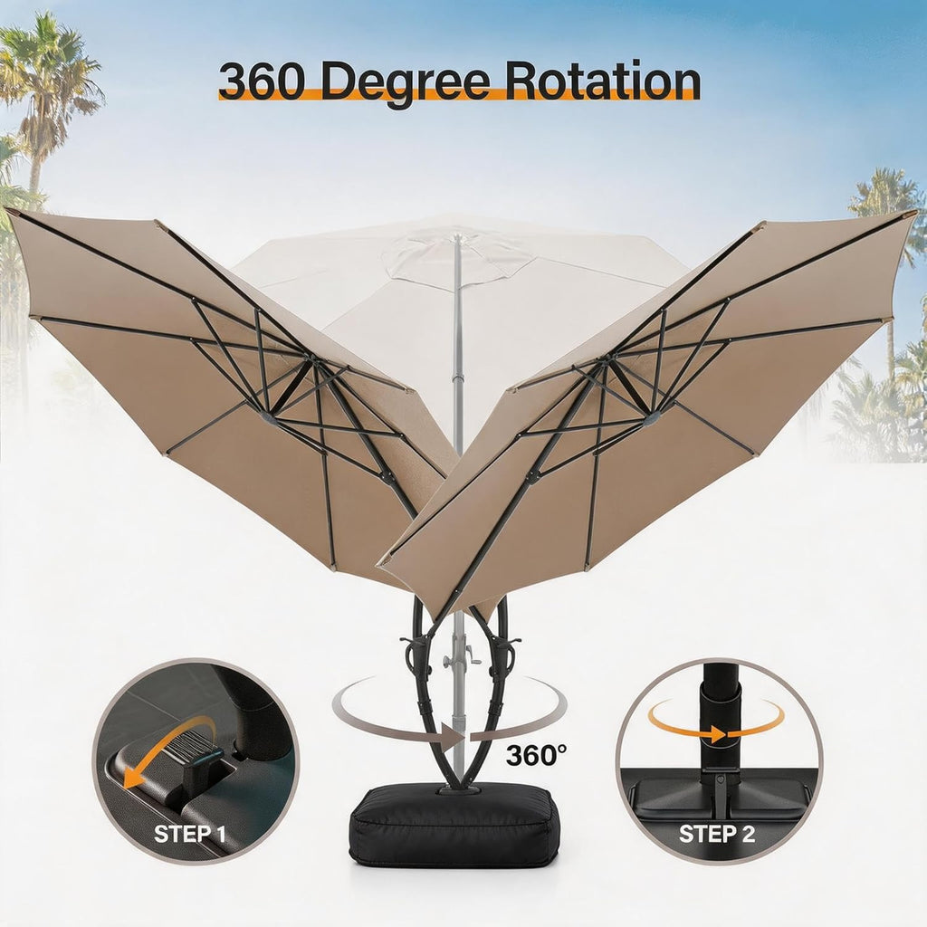Outdoor Patio Umbrella with Base included