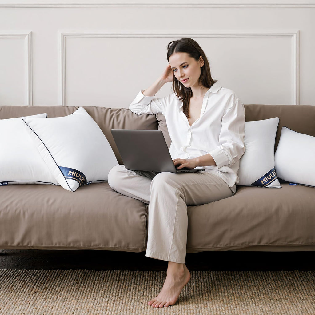 28x28 Euro Pillow Insert, Premium Down Alternative Throw Pillow