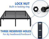 Metal Bed Frame,Full Bed Frame with Storage Space,Heavy Duty Sturdy Mattress Foundation,Easy Assembly,No Box Spring