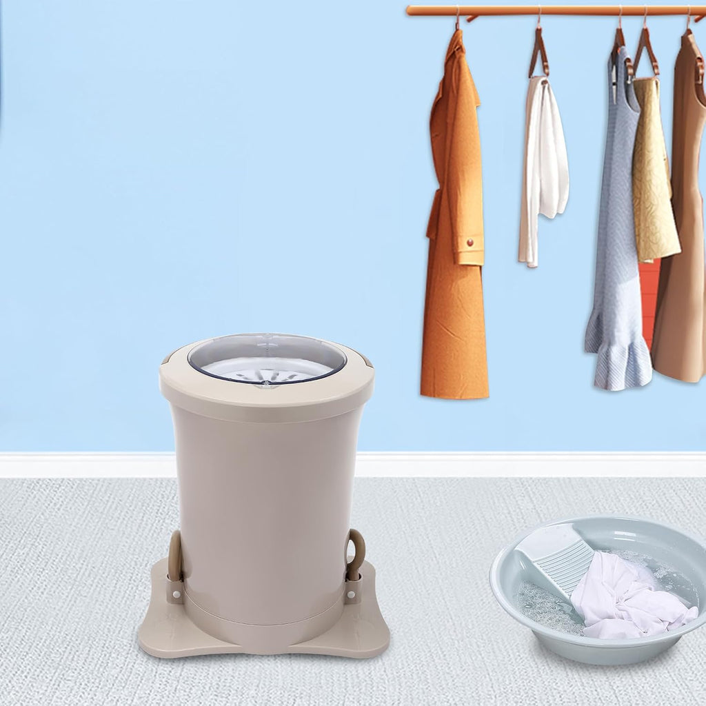 Manual Clothes Dryer, Portable Mini Spinner Compact Spin Dryer, Non electric Laundry Dryer for RV, Camping, School