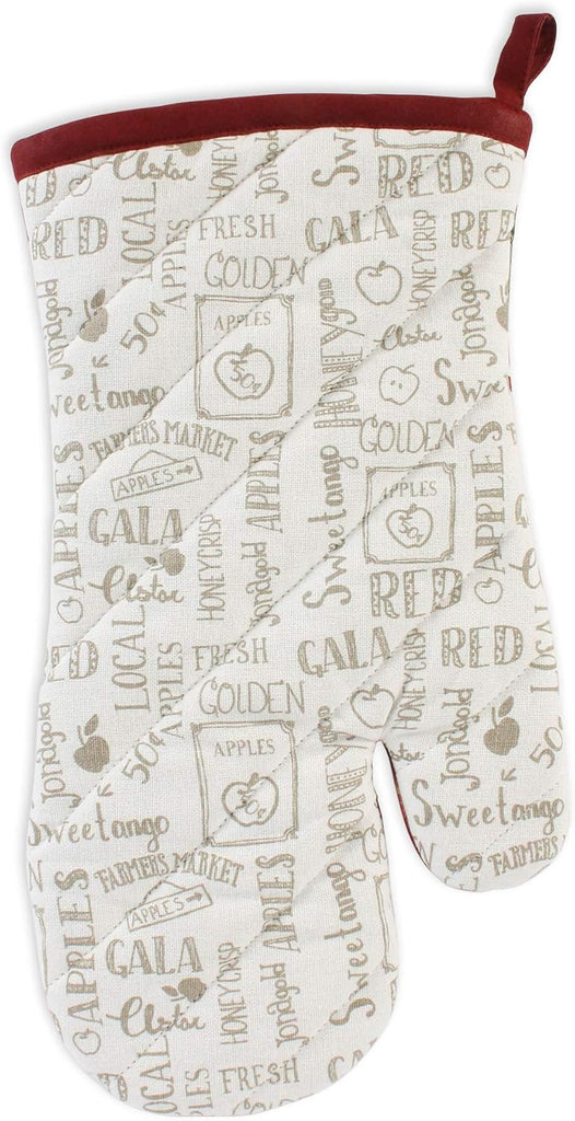 Kitchen Gift Set Collection, Pot Holder, Oven Mitt & 2 Dish Towels, Apple Orchard, 4 Piece