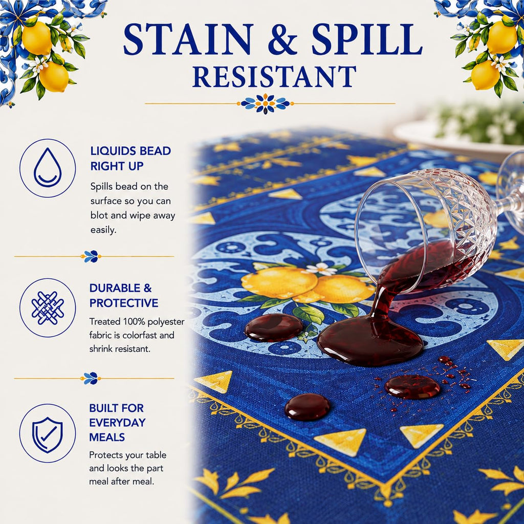 60"x90" Rectangle Tablecloth, Rectangular Table Cloth, Provence