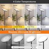 LED Floor Lamp, 27W/2400LM Modern Torchiere Lamp & 7W/ 400LM Reading Lamp