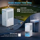 5,000 Sq.Ft Most Efficient Energy Star 2024 Dehumidifier with Pump