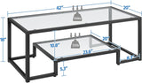 Coffee Table, Tempered Glass Coffee Table