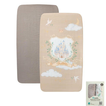 2 Pack Muslin Crib Sheets